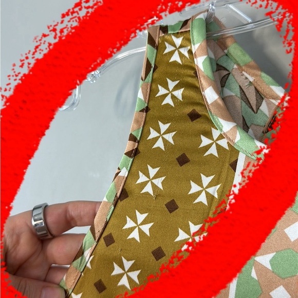 House of Harlow 1960 Geometric Print Midi Dress Size M - Picture 16 of 16